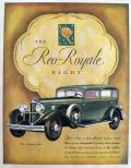 1931 Reo Royale Eight Ad ~ Deep Pillowed Luxury