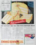 1932 Swans Down Cake Flour Ad ~ White Moon Cake