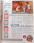 1934 Vanta Baby Garments Ad ~ Double Duty Panties
