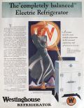 1931 Westinghouse Refrigerator Ad ~ Rockwell Kent Deco Art