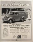 1939 Chevy Truck Ad ~ Light Delivery Panel