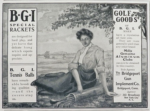 1903 BGI Bridgeport Gun Antique Golf Clubs Ad
