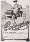 1904 Columbia Electric Runabout Car Ad