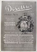 1903 Delettrer Perfume Ad ~ Violettes Celestes
