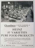 1902 Heinz Foods Ad ~ Pickle Bottling Photo