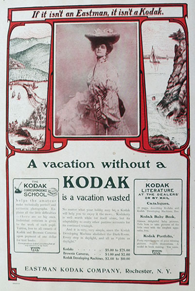 1903 Kodak Camera Ad ~ Vacation Wasted