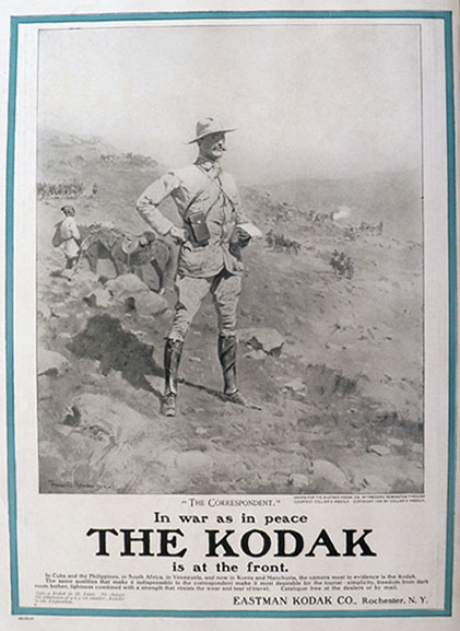 1904 Kodak Ad ~ War & Peace ~ Frederic Remington