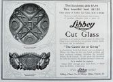 1905 Libbey Cut Glass Ad ~ Kingston & Somerset Pattern