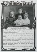 1905 Mellin's Food Ad ~ Hosmer Family, Southboro, MA