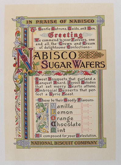 1905 Nabisco Sugar Wafers Ad ~ Two Sided