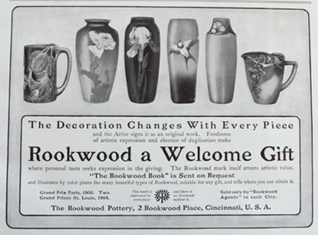 1905 Rookwood Pottery Ad ~ The Decoration Changes