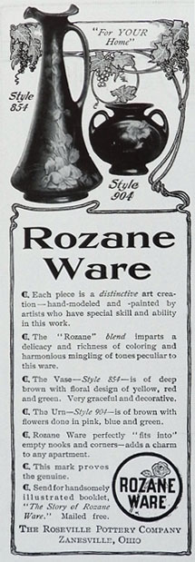 1905 Roseville Rozane Ware Ad