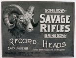 1904 Savage Rifles Ad ~ The Bring Down Record Heads