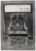 1902 W&J Sloane Furniture Ad ~ Louis XIV Hall Chair