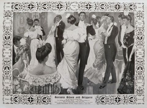 1903 Sorosis Shoes & Slippers Ad ~ Formal Dance