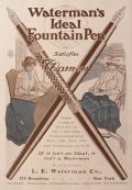 1904 Waterman's Fountain Pen Ad ~ Satisfies Women
