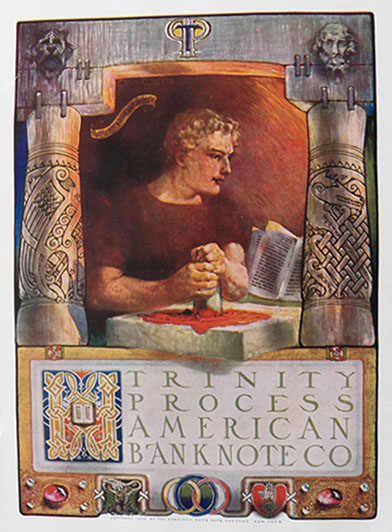 1906 American Bank Note Company ~ Two Sided Ad