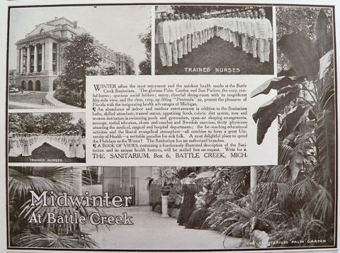 1906 Battle Creek Sanitarium Ad with Photos