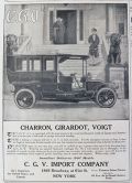 1907 Carron Girardot Voigt C.G.V. Car Ad
