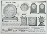 1906 Chelsea Clock Ad ~ Ship's Bell & Other Styles