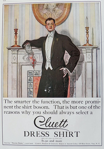 1908 Cluett Dress Shirts Ad