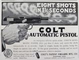1906 Colt Automatic Pistol Ad ~ Eight Shots