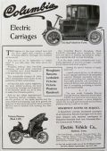 1906 Columbia Electric Car Carriage Ad