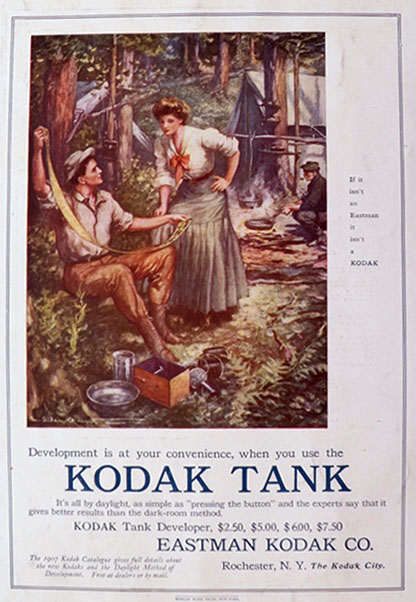 1907 Kodak Developing Tank Ad ~ C. Allan Gilbert