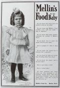 1906 Mellin's Baby Food Ad ~ Nellie Weaber, El Paso TX