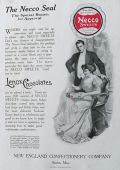1909 Necco Sweets Lenox Chocolates Ad