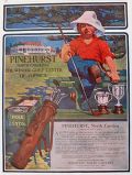 1907 Pinehurst Golf Resort Ad ~ Golfer Wins Trophies