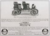 1907 Pope Waverley Electric Car Ad ~ 60A Surrey