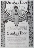 1906 Quaker Puffed Rice Cereal Ad ~ Japanese Geisha