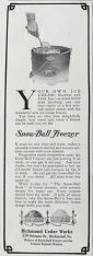 1907 Snowball Ice Cream Freezer Ad
