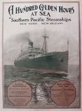 1909 Southern Pacific Steamship Ad ~ S.S. Momus