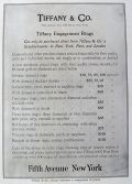 1907 Tiffany & Co. Antique Ad ~ Engagement Rings