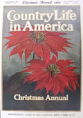 1904 Country Life in America Cover ~ Christmas Poinsettia