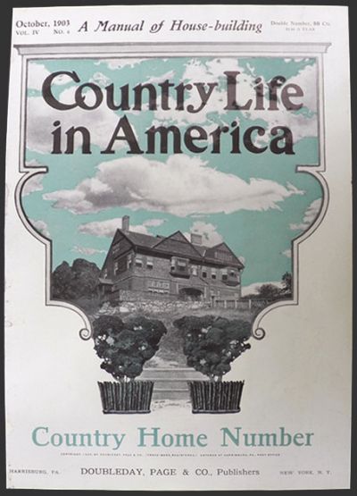 1903 Country Life in America Cover ~ Country Home