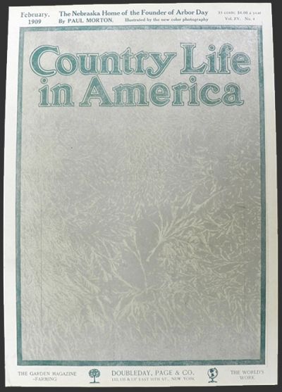 1909 Country Life in America Cover ~ Frost Etchings