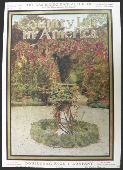 1907 Country Life in America Cover ~ Sundial at the Priory