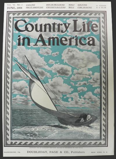 1904 Country Life in America Cover ~ Sailboat