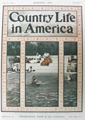 1903 Country Life in America Cover ~ Swimmers in Pool