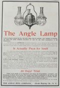 1906 Angle Kerosene Lamp Ad ~ Pays For Itself