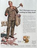 1943 WWII Baby Ruth Candy Bar Ad