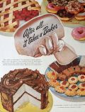 1953 Swift & Co. Shortening Ad ~ It Takes a Baker