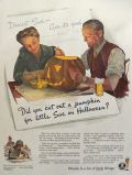 1944 Brewing Industry Ad ~ Halloween Pumpkin