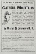 1906 Ulster & Delaware Railroad Ad ~ Catskill Mountains