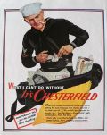 1943 Chesterfield Cigarettes Ad ~ Sailor