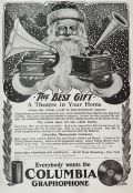1905 Columbia Graphophone Ad ~ Santa