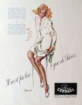 1948 French Cornuel Stockings Hosiery Ad